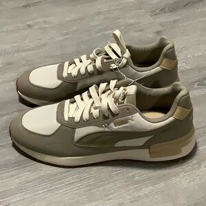 Puma graviton sneakers tan & off white size 9.5